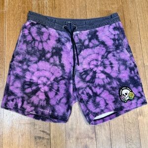 Howler Bros - Skulls n’ Begonias - Purple and Black Howler Mutation Shorts (31)
